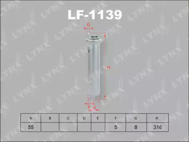 Топливный фильтр LF1139 LYNXAUTO – фото